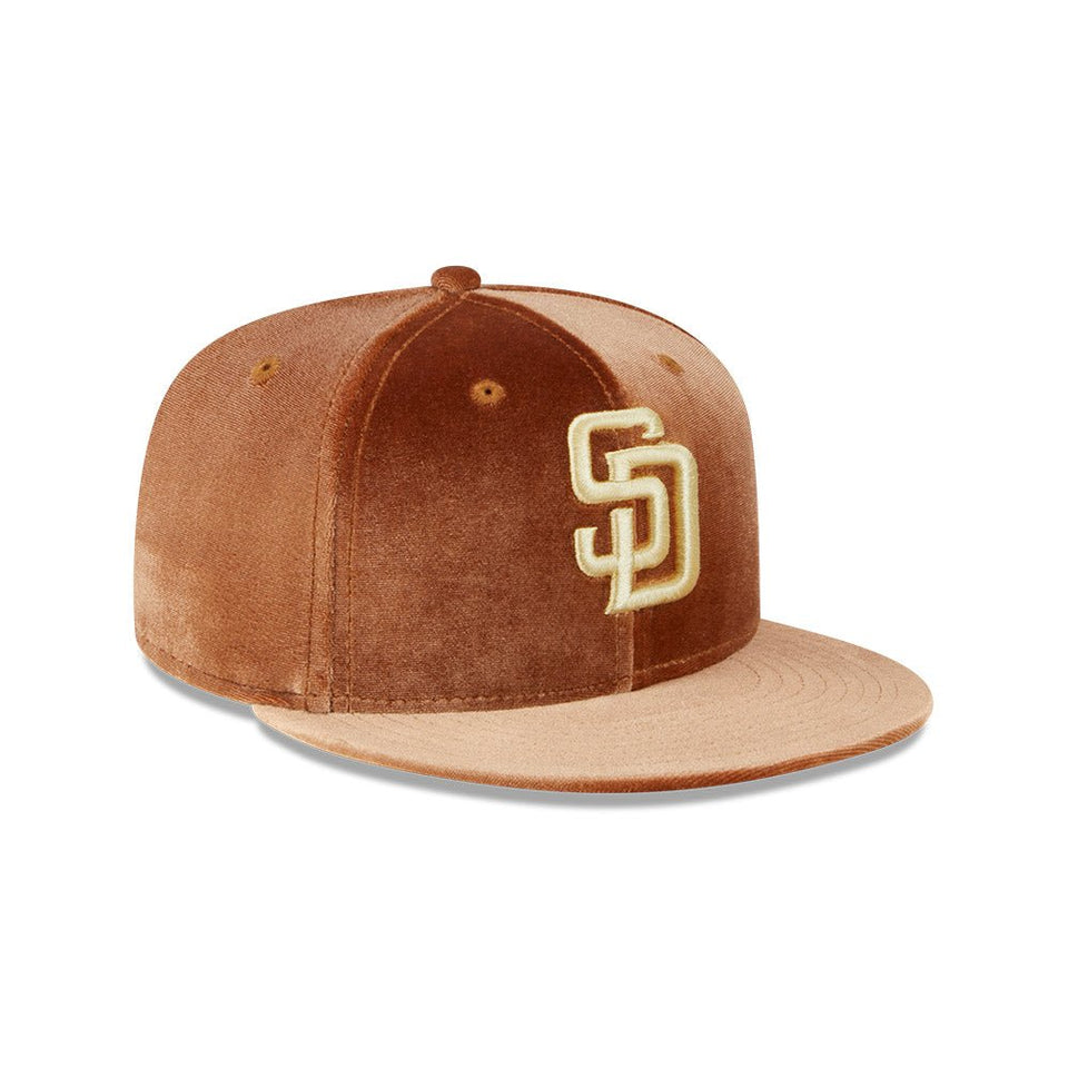 59FIFTY Vintage Velvet サンディエゴ・パドレス ライトブラウン - 13935246-700 | NEW ERA ニューエラ公式オンラインストア