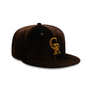 59FIFTY Vintage Velvet コロラド・ロッキーズ ダークブラウン - 13935252-700 | NEW ERA ニューエラ公式オンラインストア