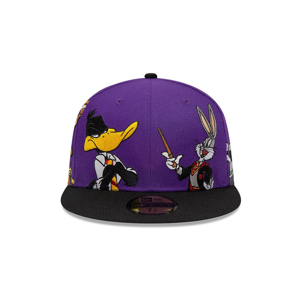 59FIFTY WB 100th Year Looney Tunes x Harry Potter Mashup Pack ハリー・ポッター パープル ブラックバイザー - 13716752-700 | NEW ERA ニューエラ公式オンラインストア