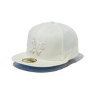 59FIFTY White Collection オークランド・アスレチックス ホワイト × ホワイト ライトブルーアンダーバイザー - 13542617-700 | NEW ERA ニューエラ公式オンラインストア