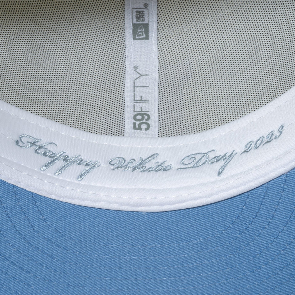 59FIFTY White Collection ロサンゼルス・ドジャース ホワイト × ホワイト ライトブルーアンダーバイザー - 13542620-700 | NEW ERA ニューエラ公式オンラインストア