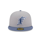 59FIFTY Wildlife フロリダ・マーリンズ クーパーズタウン Shark グラファイト グレージュアンダーバイザー - 13705000-700 | NEW ERA ニューエラ公式オンラインストア
