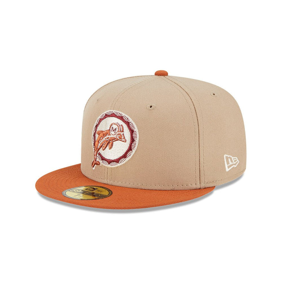 59FIFTY Wildlife マイアミ・ドルフィンズ Turtle キャメル サーモンピンクアンダーバイザー - 13704994-700 | NEW ERA ニューエラ公式オンラインストア