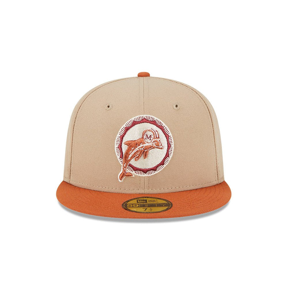 59FIFTY Wildlife マイアミ・ドルフィンズ Turtle キャメル サーモンピンクアンダーバイザー - 13704994-700 | NEW ERA ニューエラ公式オンラインストア
