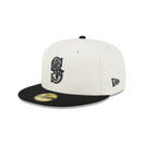 59FIFTY Wildlife シアトル・マリナーズ Whale クロームホワイト グレーアンダーバイザー - 13704987-700 | NEW ERA ニューエラ公式オンラインストア