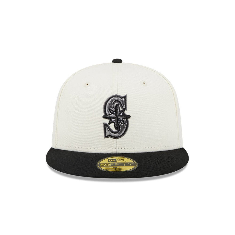59FIFTY Wildlife シアトル・マリナーズ Whale クロームホワイト グレーアンダーバイザー - 13704987-700 | NEW ERA ニューエラ公式オンラインストア