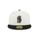 59FIFTY Wildlife シアトル・マリナーズ Whale クロームホワイト グレーアンダーバイザー - 13704987-700 | NEW ERA ニューエラ公式オンラインストア