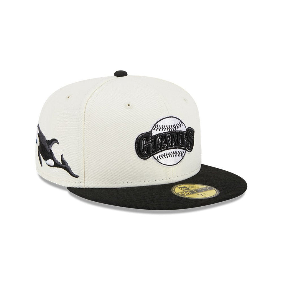 59FIFTY Wildlife サンフランシスコ・ジャイアンツ クーパーズタウン Whale クロームホワイト グレーアンダーバイザー - 13704988-700 | NEW ERA ニューエラ公式オンラインストア