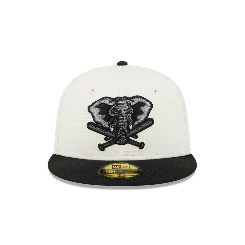 59FIFTY Wildlife オークランド・アスレチックス クーパーズタウン Whale クロームホワイト グレーアンダーバイザー - 13704990-700 | NEW ERA ニューエラ公式オンラインストア
