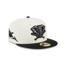 59FIFTY Wildlife オークランド・アスレチックス クーパーズタウン Whale クロームホワイト グレーアンダーバイザー - 13704990-700 | NEW ERA ニューエラ公式オンラインストア