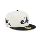 59FIFTY Wildlife モントリオール・エクスポズ クーパーズタウン Whale クロームホワイト グレーアンダーバイザー - 13704991-700 | NEW ERA ニューエラ公式オンラインストア