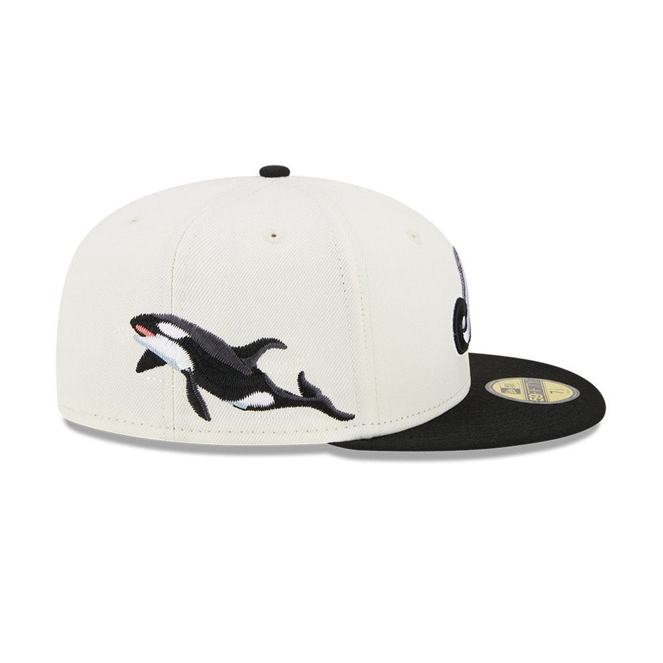 59FIFTY Wildlife モントリオール・エクスポズ クーパーズタウン Whale クロームホワイト グレーアンダーバイザー - 13704991-700 | NEW ERA ニューエラ公式オンラインストア