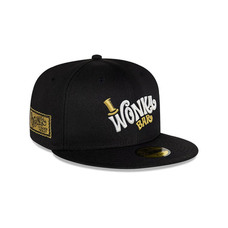 新品　未使用品　ニューエラ×チャーリーとチョコレート工場 NEW ERA 59FIFTY Willy Wonka チャーリーとチョコレート工場 ブラック