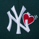 59FIFTY With Heart ニューヨーク・ヤンキース ダークグリーン - 13328510-700 | NEW ERA ニューエラ公式オンラインストア