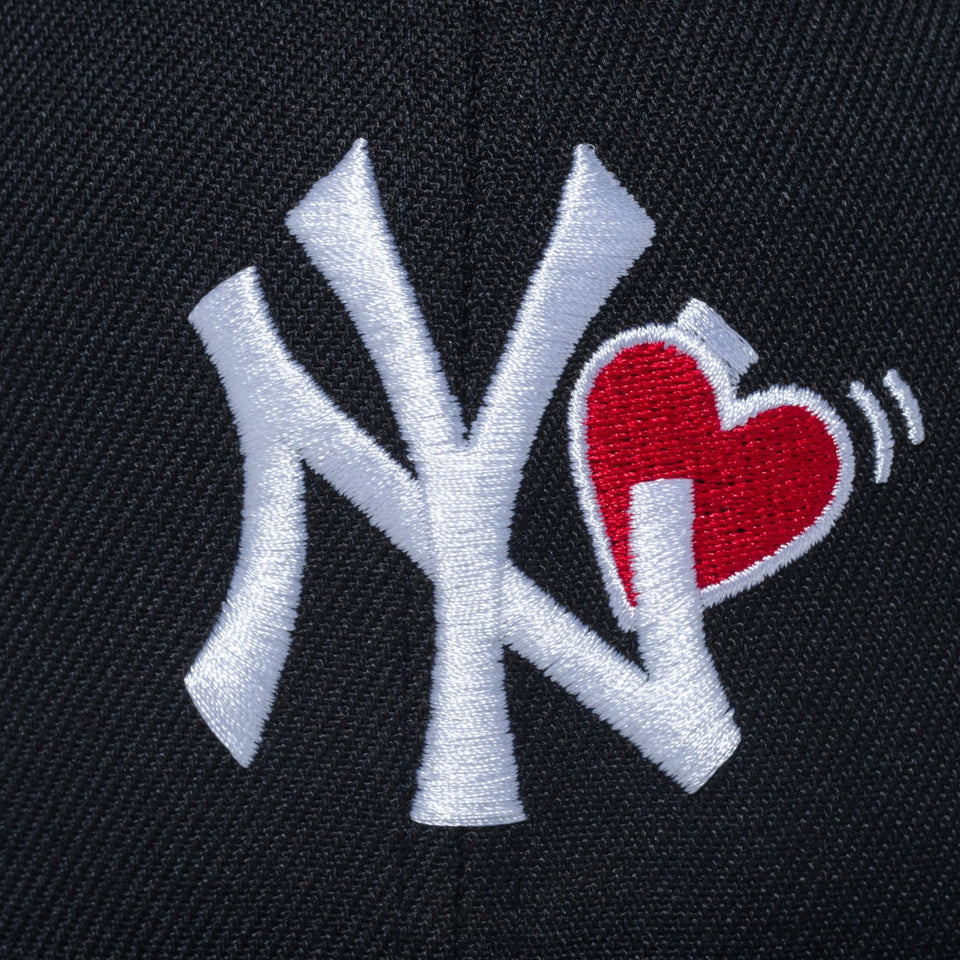 59FIFTY With Heart ニューヨーク・ヤンキース ブラック - 13328511-700 | NEW ERA ニューエラ公式オンラインストア