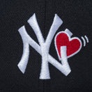 59FIFTY With Heart ニューヨーク・ヤンキース ブラック - 13328511-700 | NEW ERA ニューエラ公式オンラインストア