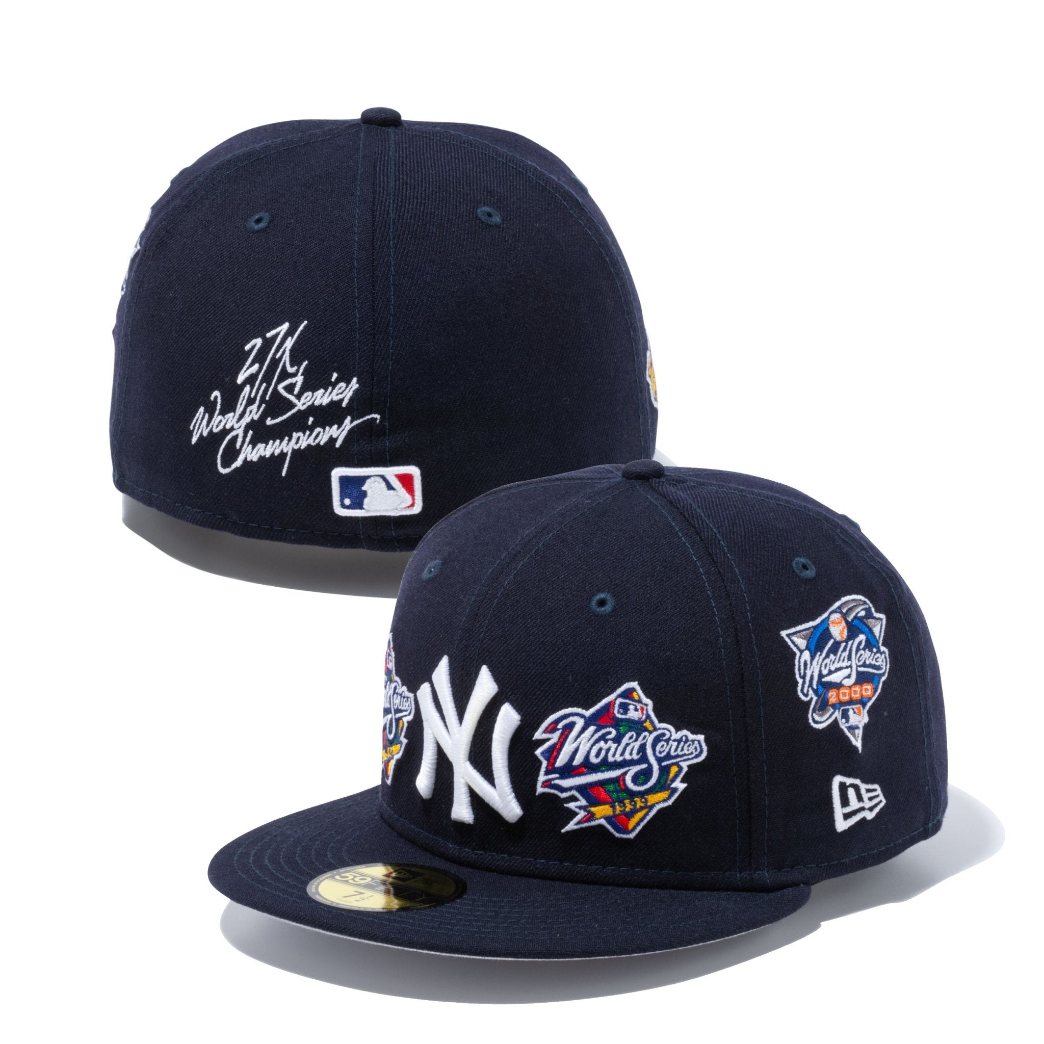 59FIFTY World Champions ニューヨーク・ヤンキース グレーアンダーバイザー