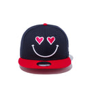 9FIFTY スマイル ネイビー × ストロベリー/スノーホワイト スカーレットバイザー - 12362197-OSFA | NEW ERA ニューエラ公式オンラインストア