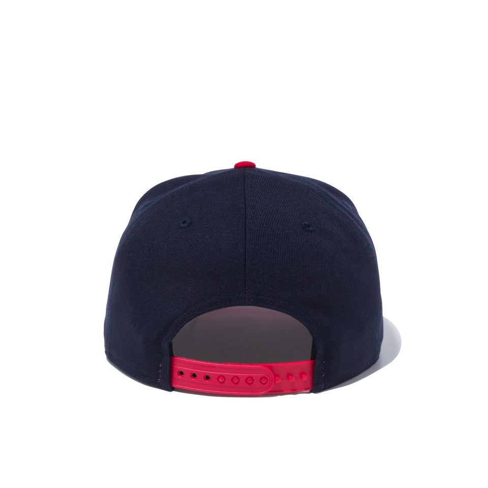 9FIFTY スマイル ネイビー × ストロベリー/スノーホワイト スカーレットバイザー - 12362197-OSFA | NEW ERA ニューエラ公式オンラインストア