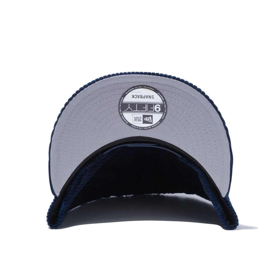 9FIFTY ニューヨーク・ヤンキース コーデュロイ ネイビー × スノーホワイト グレーアンダーバイザー - 12540595-OSFM | NEW ERA ニューエラ公式オンラインストア