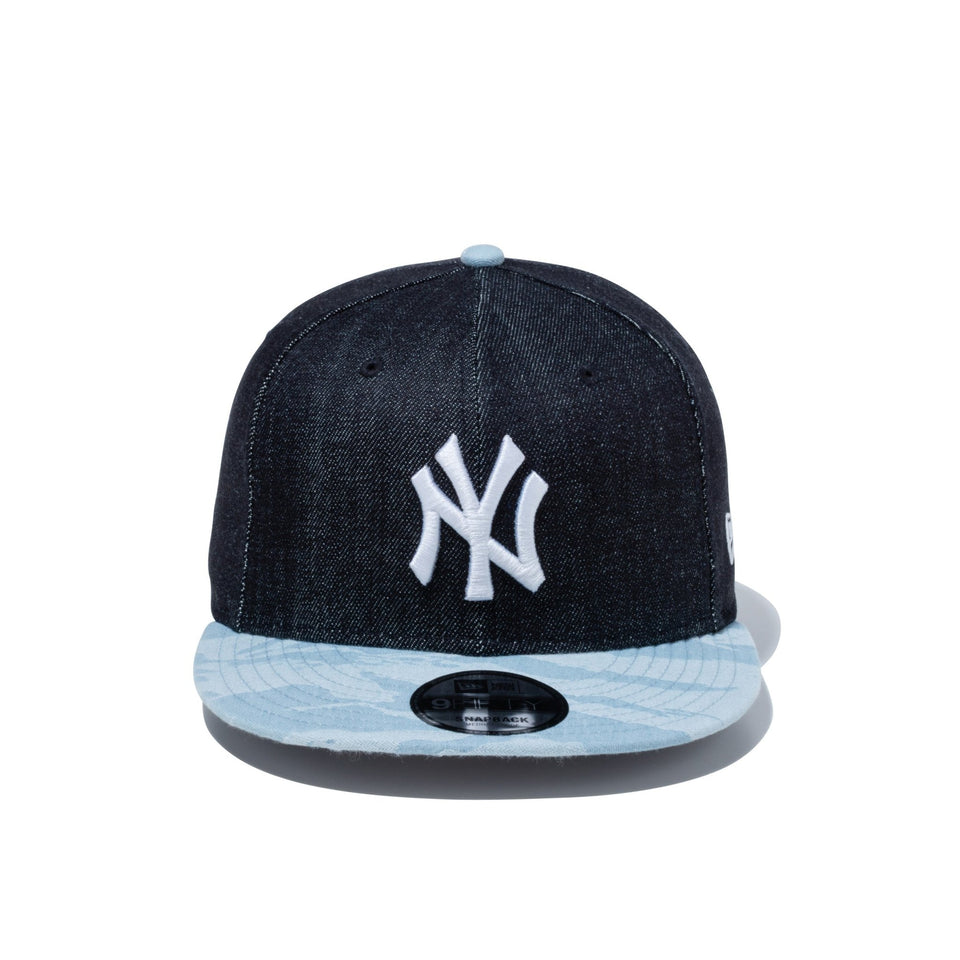 9FIFTY ジャカードデニム ニューヨーク・ヤンキース タイガーストライプカモ インディゴデニム ウォッシュドデニムバイザー - 13059162-SM | NEW ERA ニューエラ公式オンラインストア