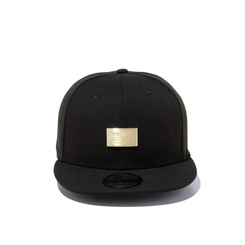 9FIFTY メタルプレート ブラック ゴールドメタル - 13059174-SM | NEW ERA ニューエラ公式オンラインストア