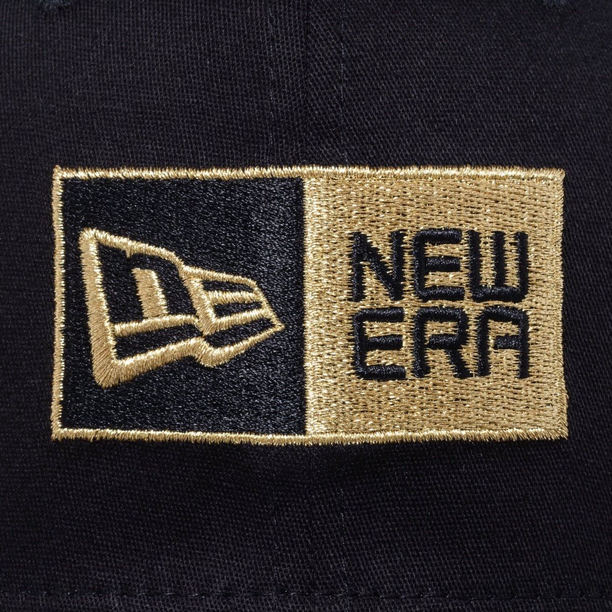 9FIFTY ストレッチスナップ ボックスロゴ ブラック × ゴールド | ニューエラオンラインストア