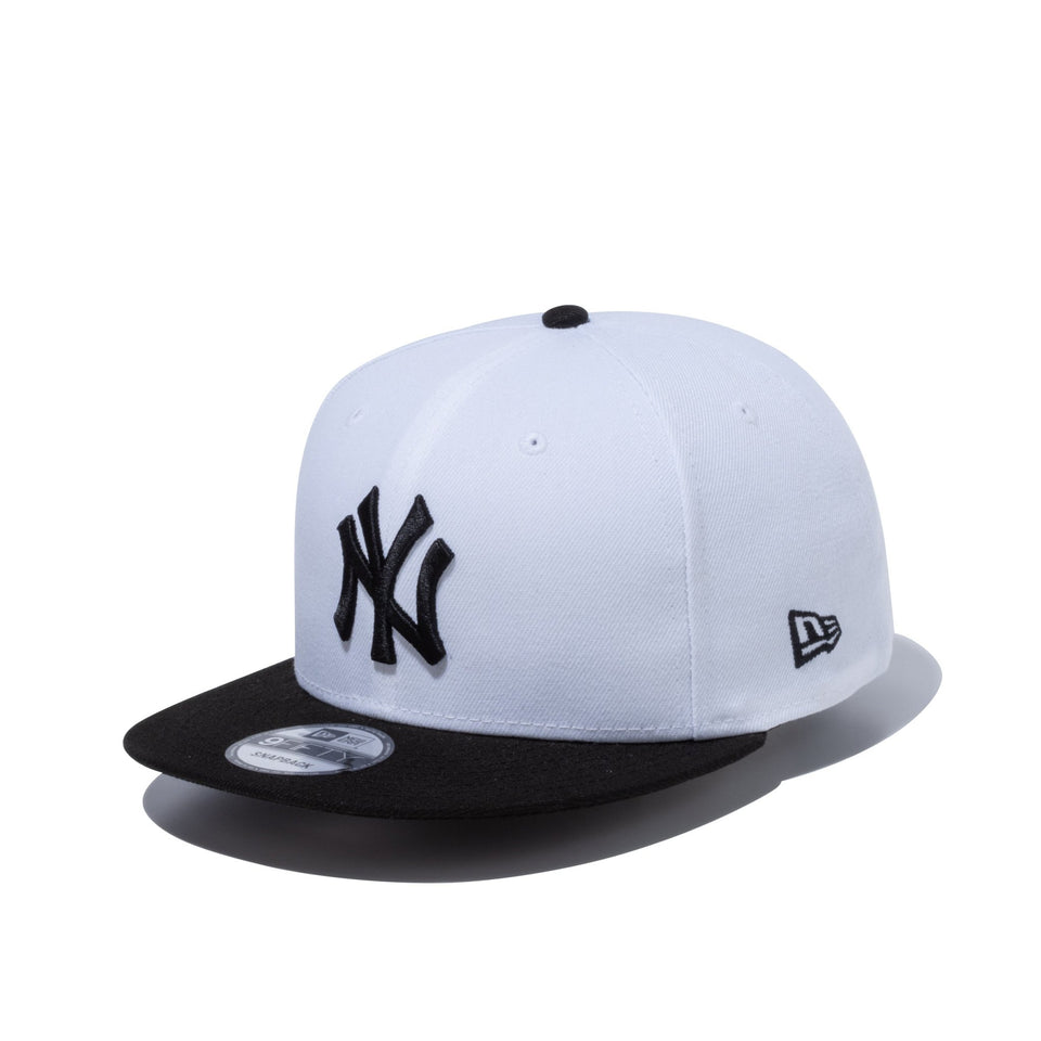 9FIFTY ニューヨーク・ヤンキース ホワイト × ブラック ブラック ...