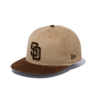 9FIFTY 2-Tone Corduroy コーデュロイ サンディエゴ・パドレス ベージュ チョコバイザー - 13328228-SM | NEW ERA ニューエラ公式オンラインストア