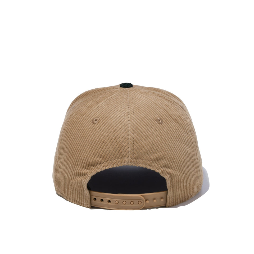 9FIFTY 2-Tone Corduroy コーデュロイ オークランド・アスレチックス ベージュ ダークグリーンバイザー - 13328229-SM | NEW ERA ニューエラ公式オンラインストア