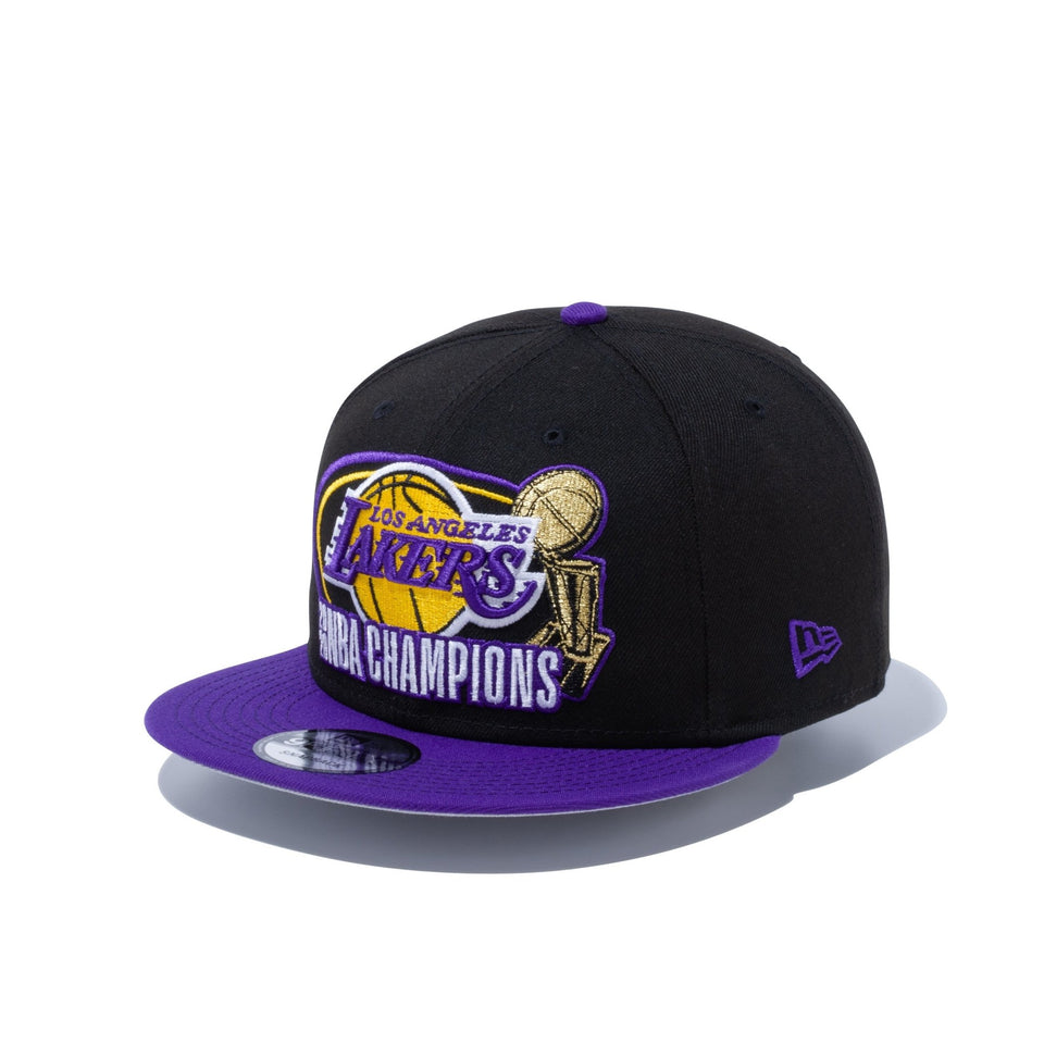 9FIFTY 2020 NBA CHAMPIONS ロサンゼルス・レイカーズ ブラック パープルバイザー - 12824289-OSFM | NEW ERA ニューエラ公式オンラインストア