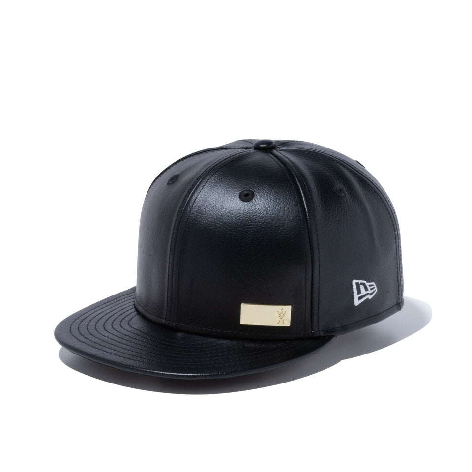 9FIFTY AYA シンセティックレザー ゴールドプレート ブラック - 13108974-SM | NEW ERA ニューエラ公式オンラインストア