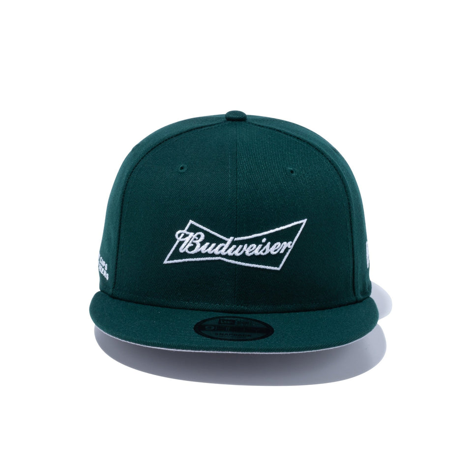 9FIFTY Budweiser バドワイザー ボウタイロゴ ダークグリーン - 13534533-SM | NEW ERA ニューエラ公式オンラインストア