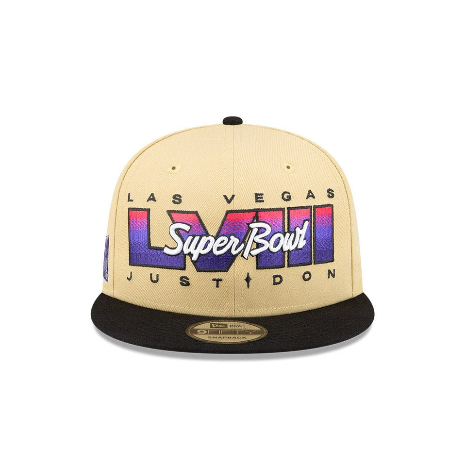 9FIFTY Just Don x NFL Super Bowl LVIII ベージュ ブラックバイザー - 14349025-OSFM | NEW ERA ニューエラ公式オンラインストア
