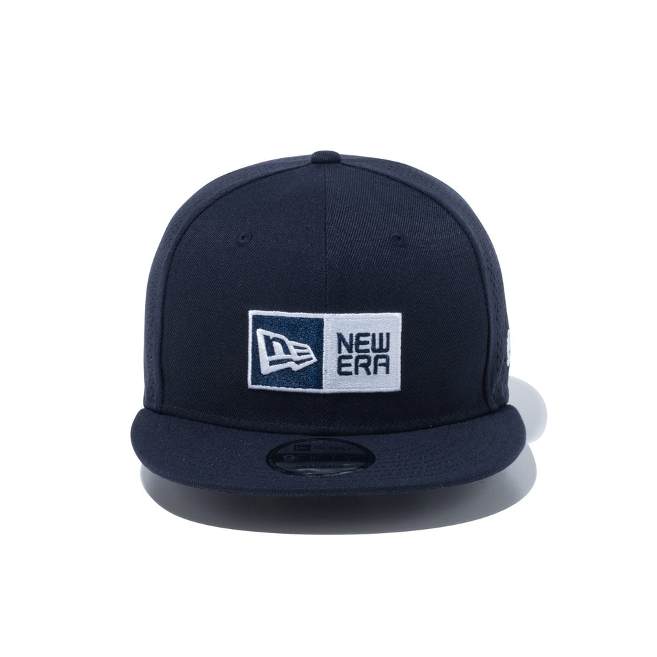 【ゴルフ】 9FIFTY Laser Perforated Box Logo ボックスロゴ ネイビー - 14109208-OSFM | NEW ERA ニューエラ公式オンラインストア