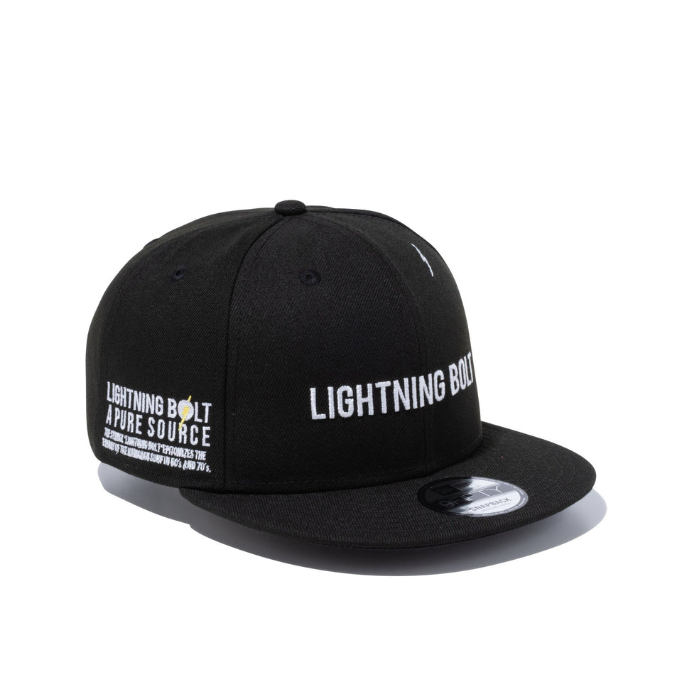 9FIFTY LIGHTNING BOLT ライトニングボルト ブランドネーム ブラック - 13082398-SM | NEW ERA ニューエラ公式オンラインストア