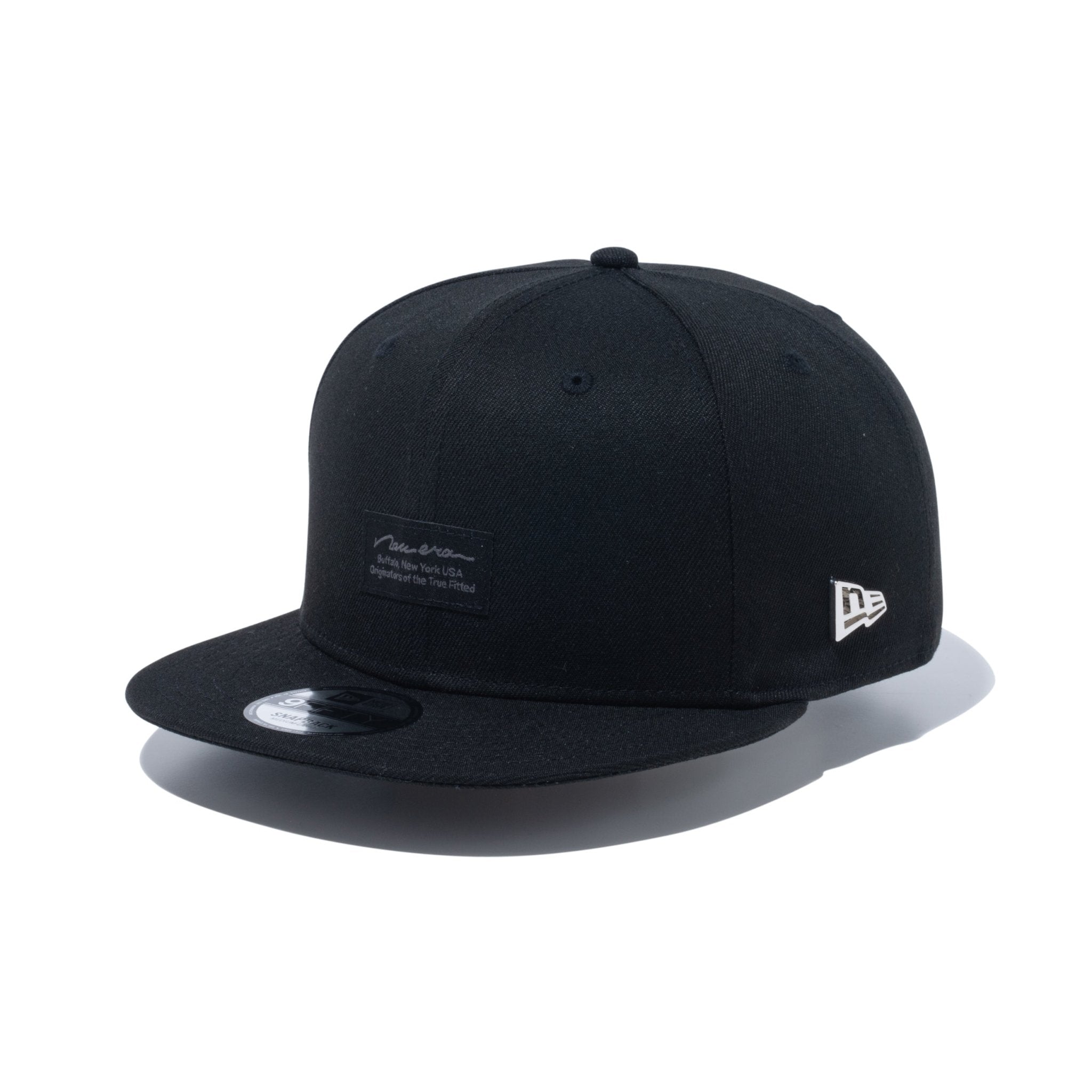 9FIFTY Metal Flag ウーブンパッチ ブラック × シルバー