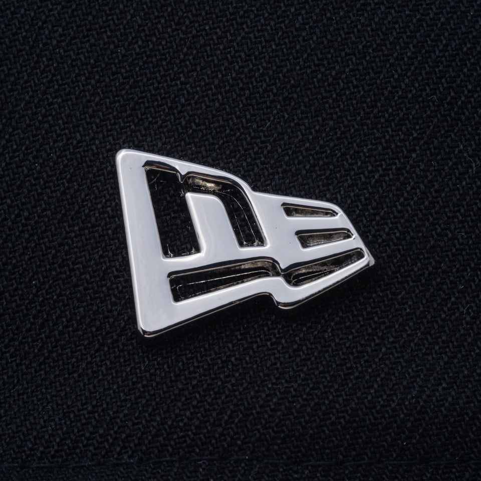 9FIFTY Metal Flag ウーブンパッチ ブラック × シルバー