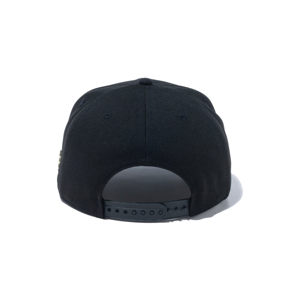 9FIFTY Metal Flag ウーブンパッチ ブラック × ゴールド - 14109651-SM | NEW ERA ニューエラ公式オンラインストア