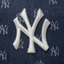 9FIFTY MLB Jacquard ニューヨーク・ヤンキース ネイビー × クローム ネイビーバイザー - 14109644-SM | NEW ERA ニューエラ公式オンラインストア
