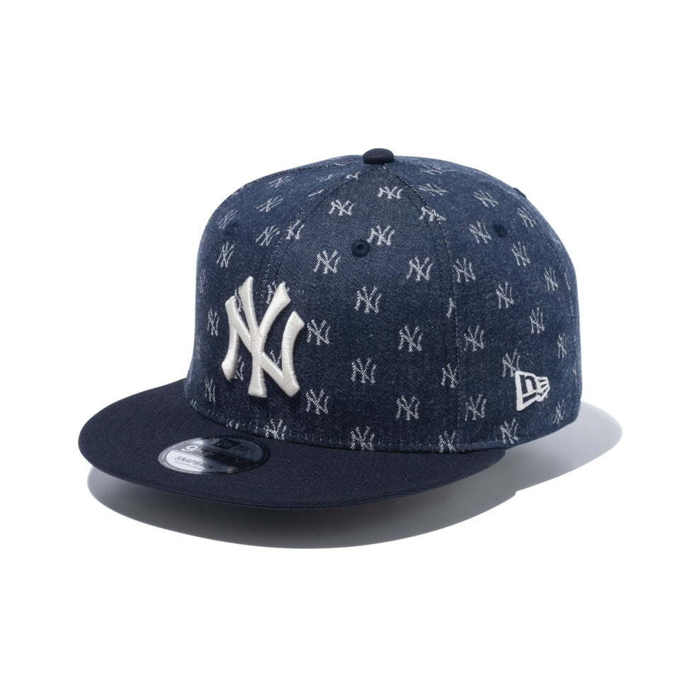 9FIFTY MLB Jacquard ニューヨーク・ヤンキース ネイビー × クローム ネイビーバイザー - 14109644-SM | NEW ERA ニューエラ公式オンラインストア