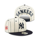 9FIFTY MLB Pinstripe ニューヨーク・ヤンキース グレーアンダーバイザー - 12850083-OSFM | NEW ERA ニューエラ公式オンラインストア