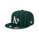 9FIFTY MLB Pinstripe Visor Clip オークランド・アスレチックス ダークグリーン ケリーアンダーバイザー - 13743476-OSFM | NEW ERA ニューエラ公式オンラインストア