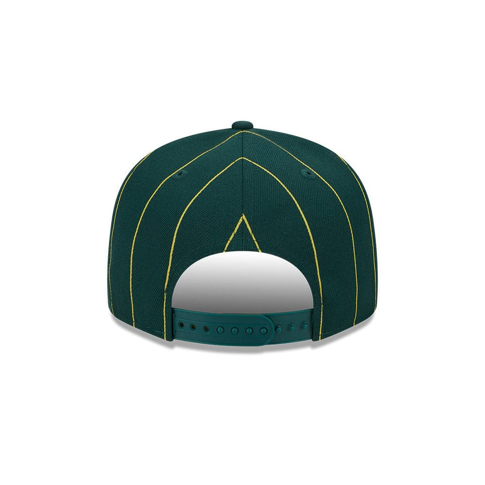 9FIFTY MLB Pinstripe Visor Clip オークランド・アスレチックス ダークグリーン ケリーアンダーバイザー - 13743476-OSFM | NEW ERA ニューエラ公式オンラインストア