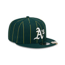 9FIFTY MLB Pinstripe Visor Clip オークランド・アスレチックス ダークグリーン ケリーアンダーバイザー - 13743476-OSFM | NEW ERA ニューエラ公式オンラインストア