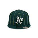 9FIFTY MLB Pinstripe Visor Clip オークランド・アスレチックス ダークグリーン ケリーアンダーバイザー - 13743476-OSFM | NEW ERA ニューエラ公式オンラインストア