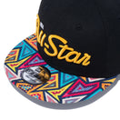 9FIFTY NBA All-Star 2022 スクリプトロゴ パターンバイザー ブラック - 13082370-OSFM | NEW ERA ニューエラ公式オンラインストア
