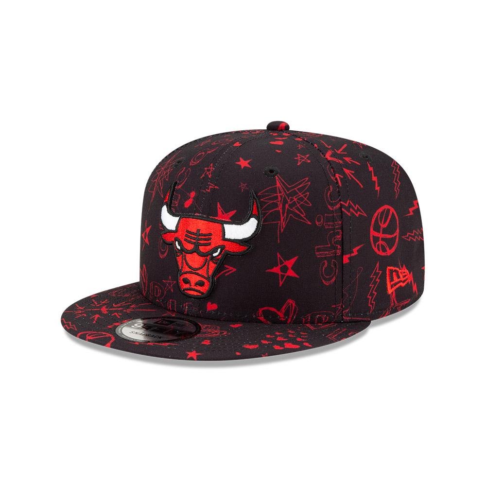 残2個 NEW ERA スクリプト キャップ Chicago Bulls シカゴブルズ NEW ERA ニューエラ キャップ 9FIFTY NBA シカゴ・ブルズ