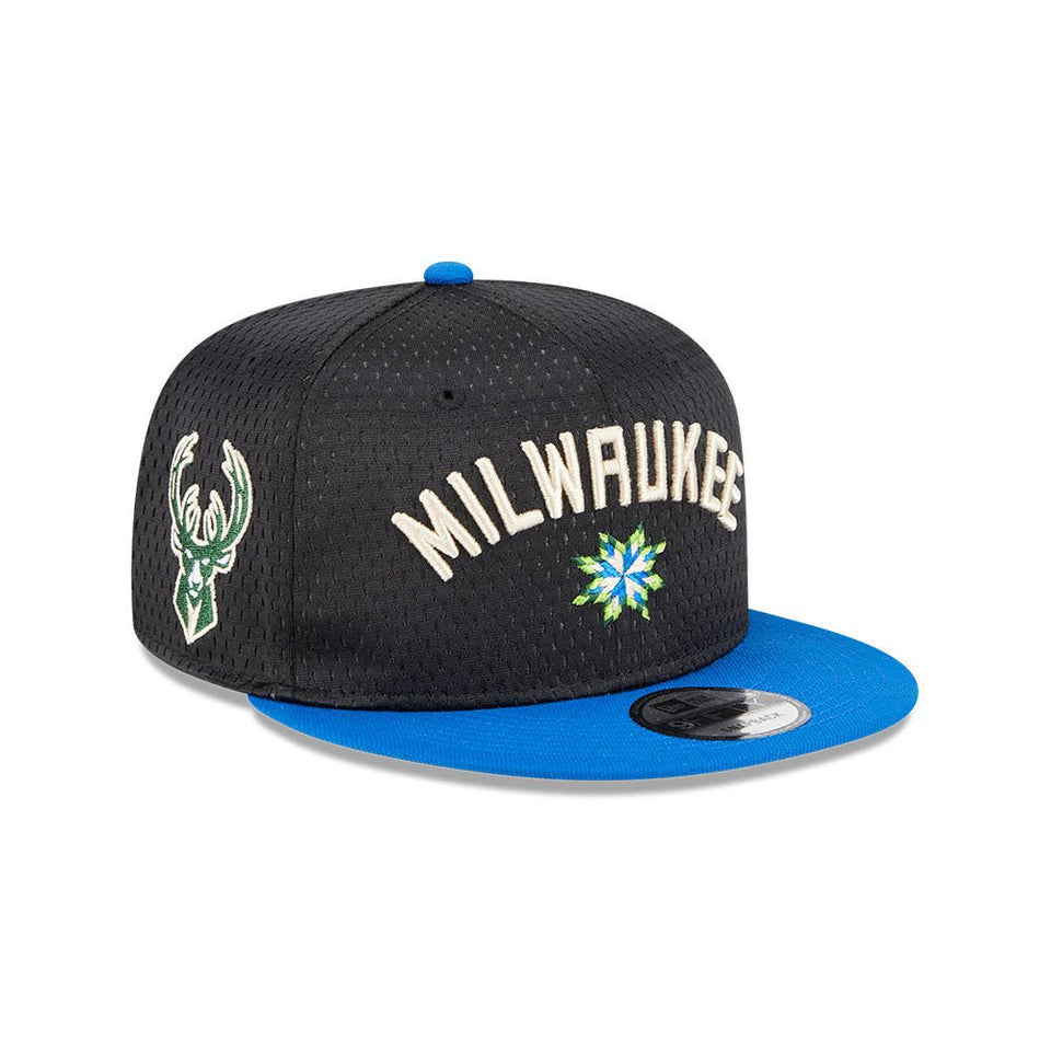 9FIFTY NBA Mesh Crown ミルウォーキー・バックス ブラック ブルーバイザー - 13695303-OSFM | NEW ERA ニューエラ公式オンラインストア