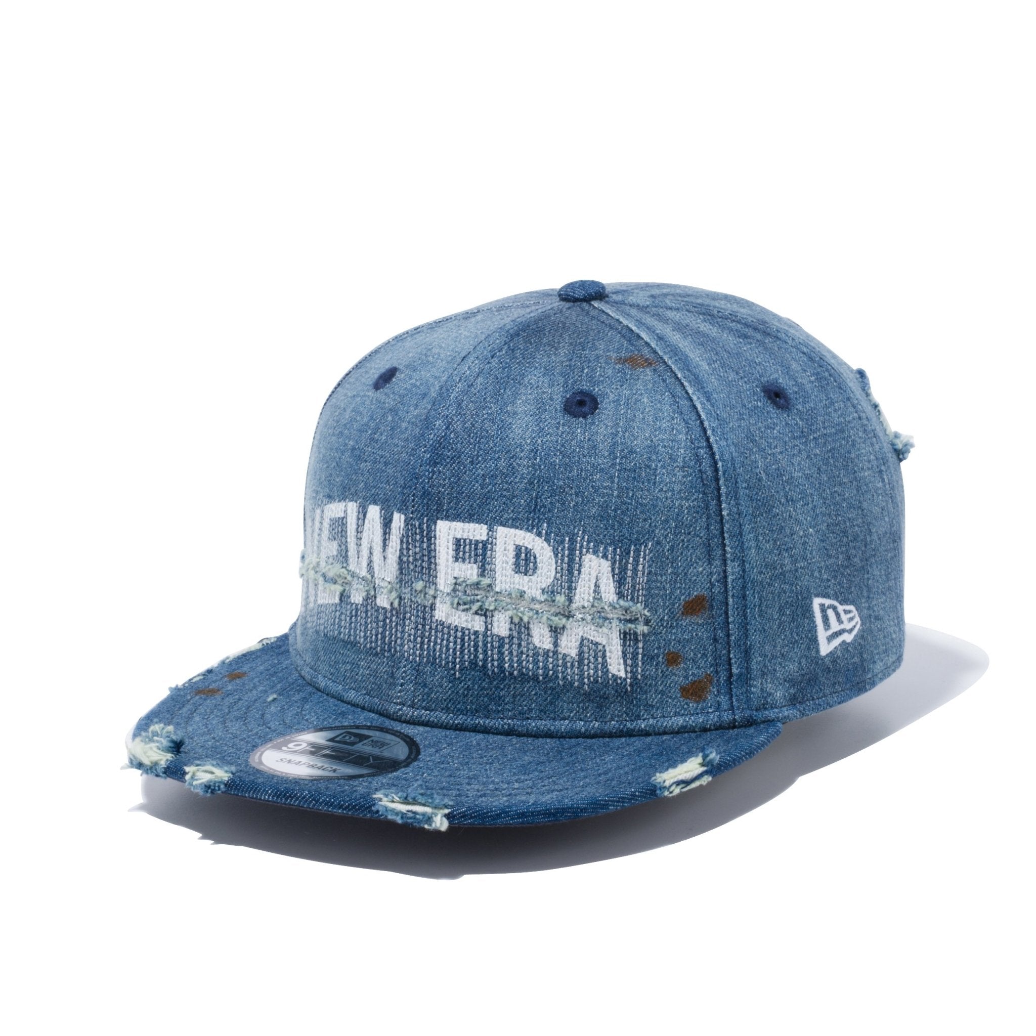 9FIFTY ダメージドデニム NEW ERA ロゴ ウォッシュドデニム